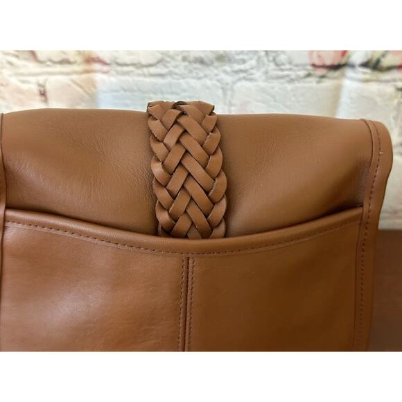 Leather Crossbody Brown Saddle Bag Type Handbag‎ - Picture 4 of 14